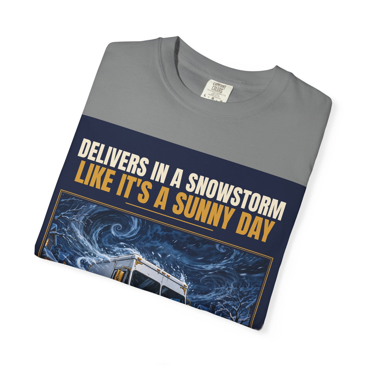 Mail Carrier T-Shirt - Snowstorm Delivery | Funny Mail Carrier Tee | Comfort Colors