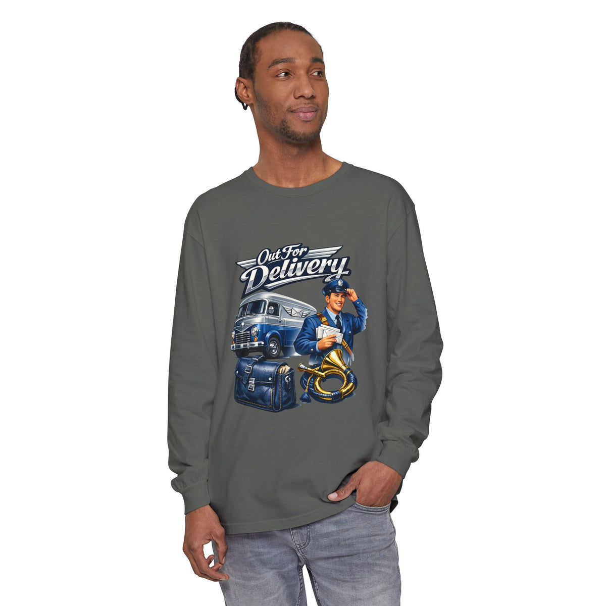 Mail Carrier Long Sleeve - Out for Delivery | Funny Mail Carrier Long Sleeve | Comfort Colors
