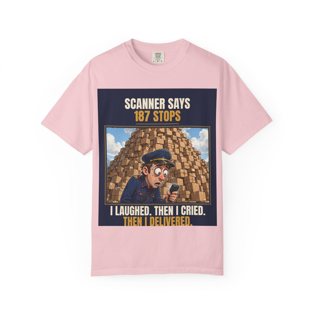 Mail Carrier T-Shirt - 187 Stops | Funny Mail Carrier Tee | Comfort Colors