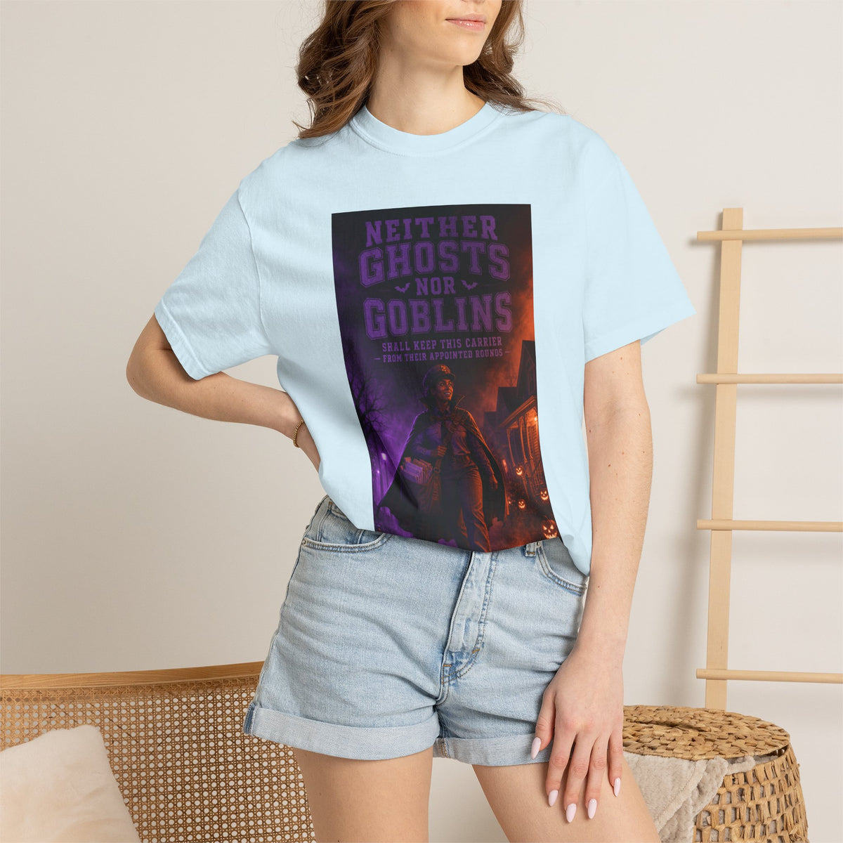 Neither Ghosts Nor Goblins — Funny Halloween Mail Carrier Shirt