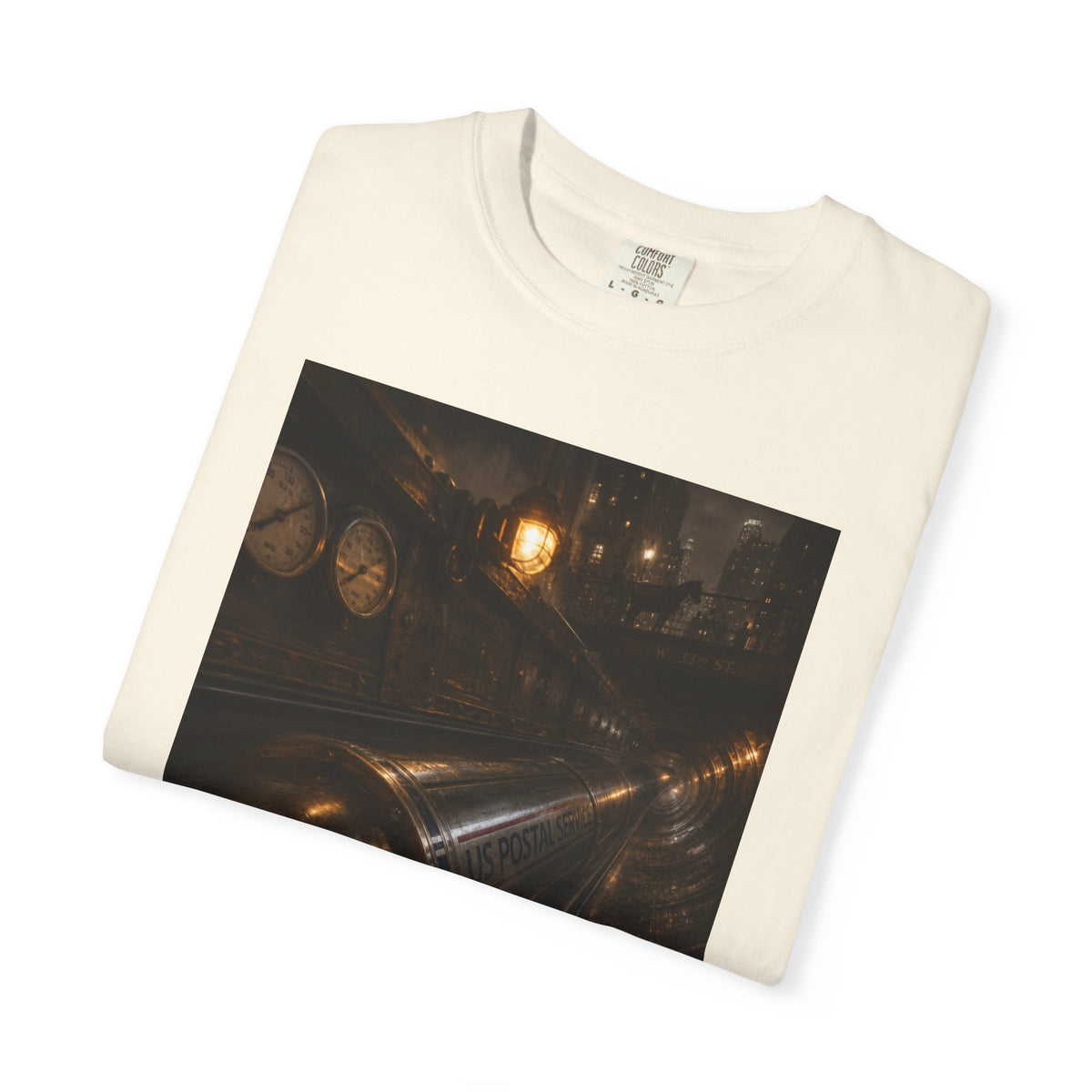 Pneumatic Tube Mail 1897 — Vintage Underground Mail Shirt | Trivia Mail Carrier Tee
