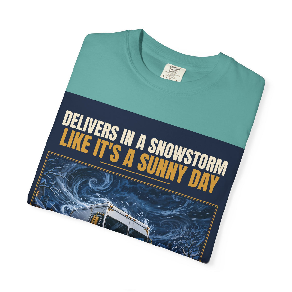 Mail Carrier T-Shirt - Snowstorm Delivery | Funny Mail Carrier Tee | Comfort Colors