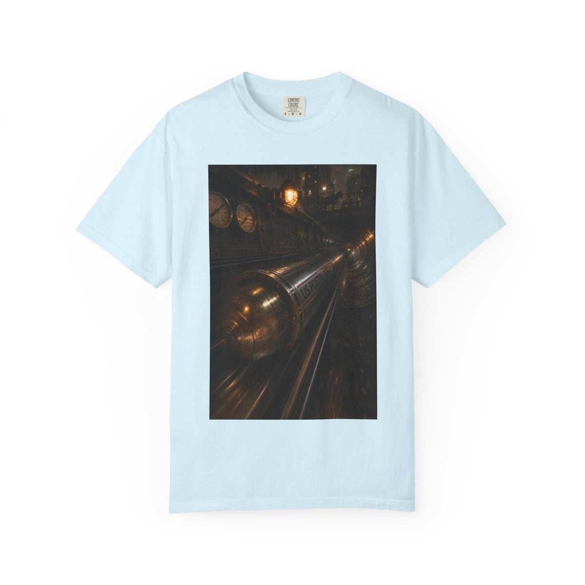 Pneumatic Tube Mail 1897 — Vintage Underground Mail Shirt | Trivia Mail Carrier Tee