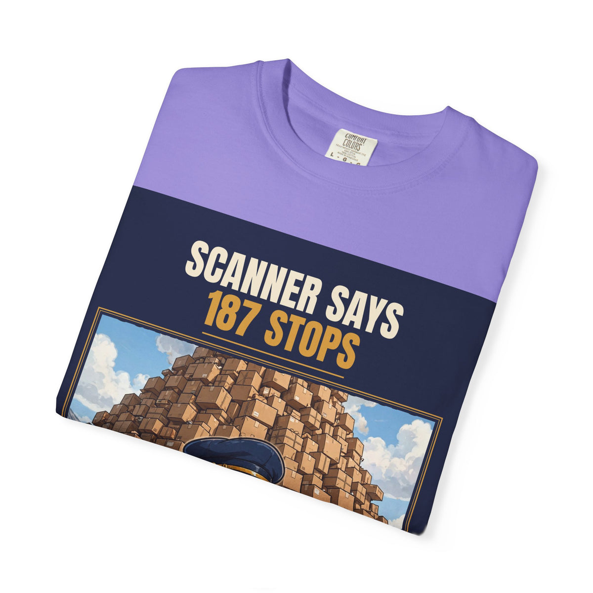 Mail Carrier T-Shirt - 187 Stops | Funny Mail Carrier Tee | Comfort Colors