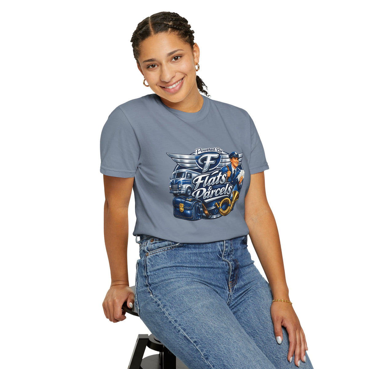 Mail Carrier T-Shirt - Flats and Parcels | Funny Mail Carrier Tee | Comfort Colors | Comfort Colors® 1717