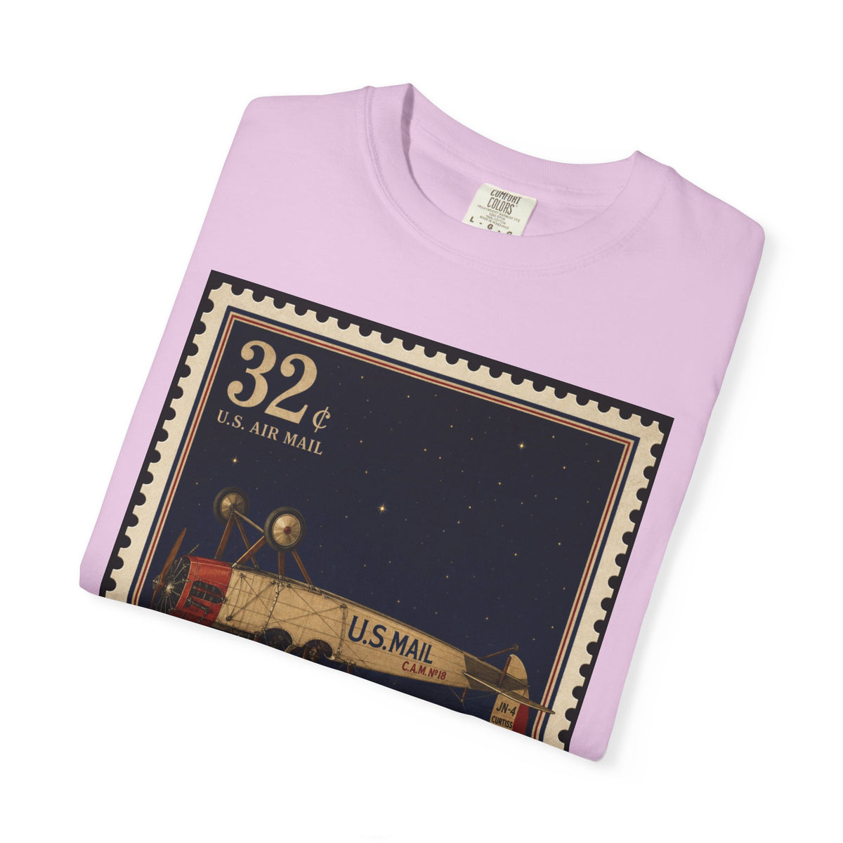 Inverted Jenny 1918 — Vintage Airmail Stamp Shirt | Funny Mail Carrier Tee