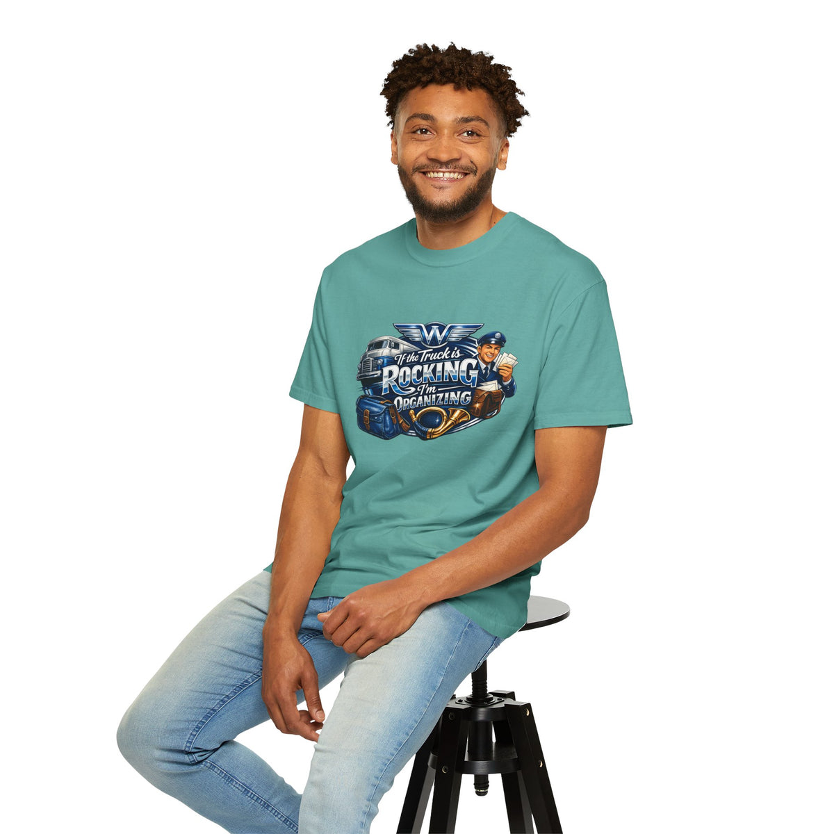 Mail Carrier T-Shirt - If the Truck's Rockin | Funny Mail Carrier Tee | Comfort Colors | Comfort Colors® 1717