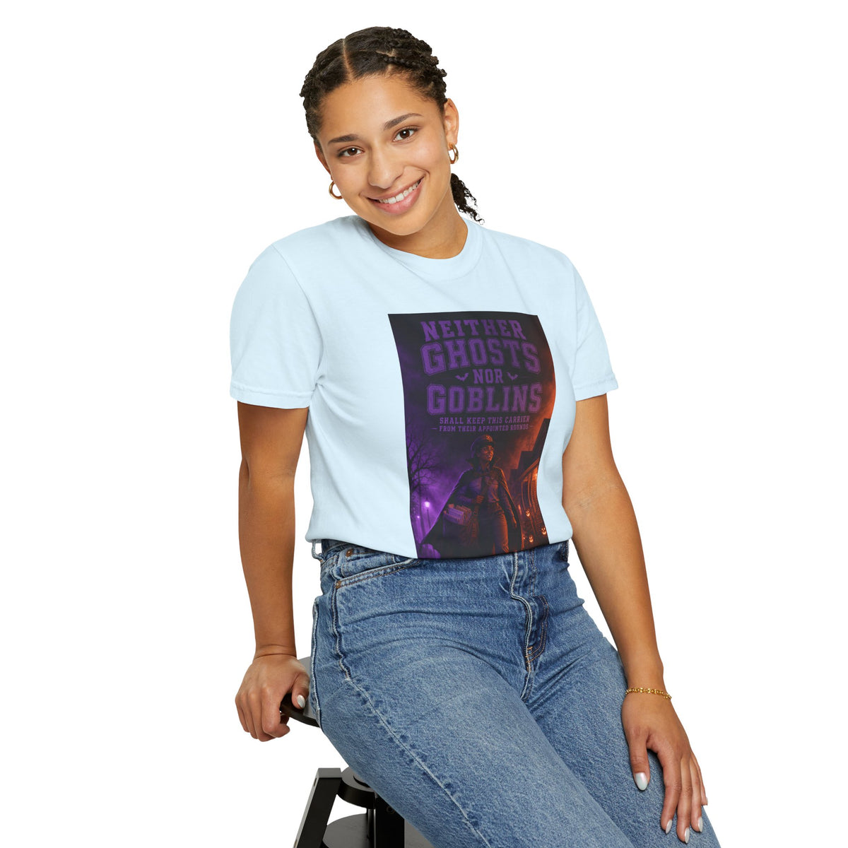 Neither Ghosts Nor Goblins — Funny Halloween Mail Carrier Shirt