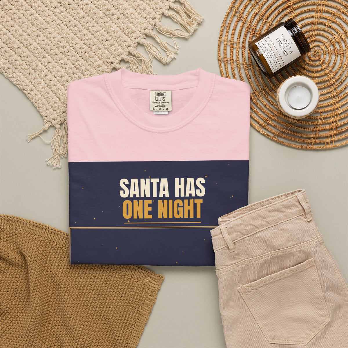 Mail Carrier T-Shirt - Santa Has One Night | Funny Mail Carrier Tee | Comfort Colors