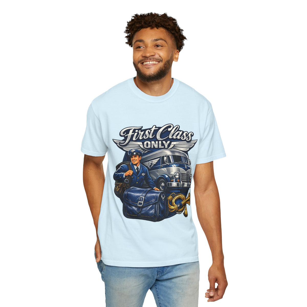 Mail Carrier T-Shirt - First Class Only | Funny Mail Carrier Tee | Comfort Colors