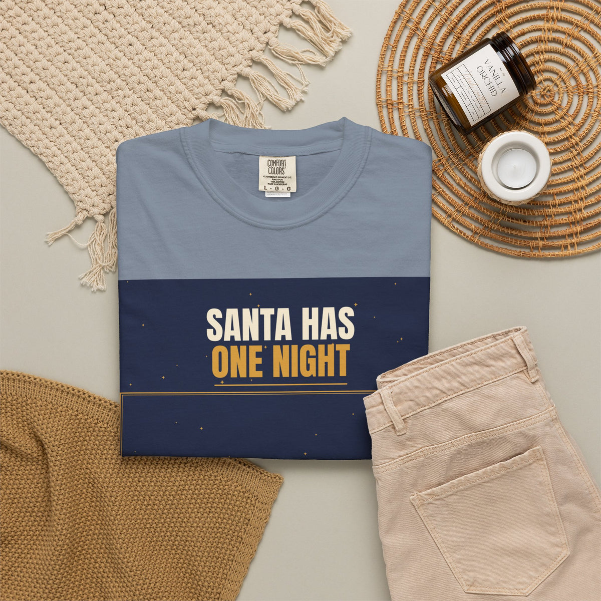 Mail Carrier T-Shirt - Santa Has One Night | Funny Mail Carrier Tee | Comfort Colors