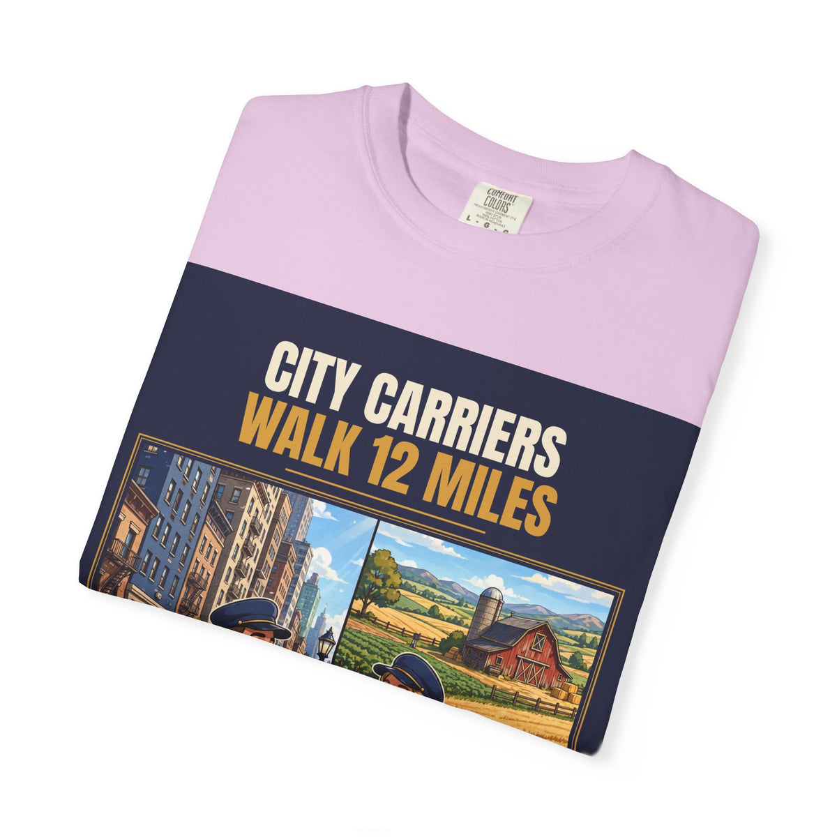 Mail Carrier T-Shirt - City Vs Rural | Funny Mail Carrier Tee | Comfort Colors