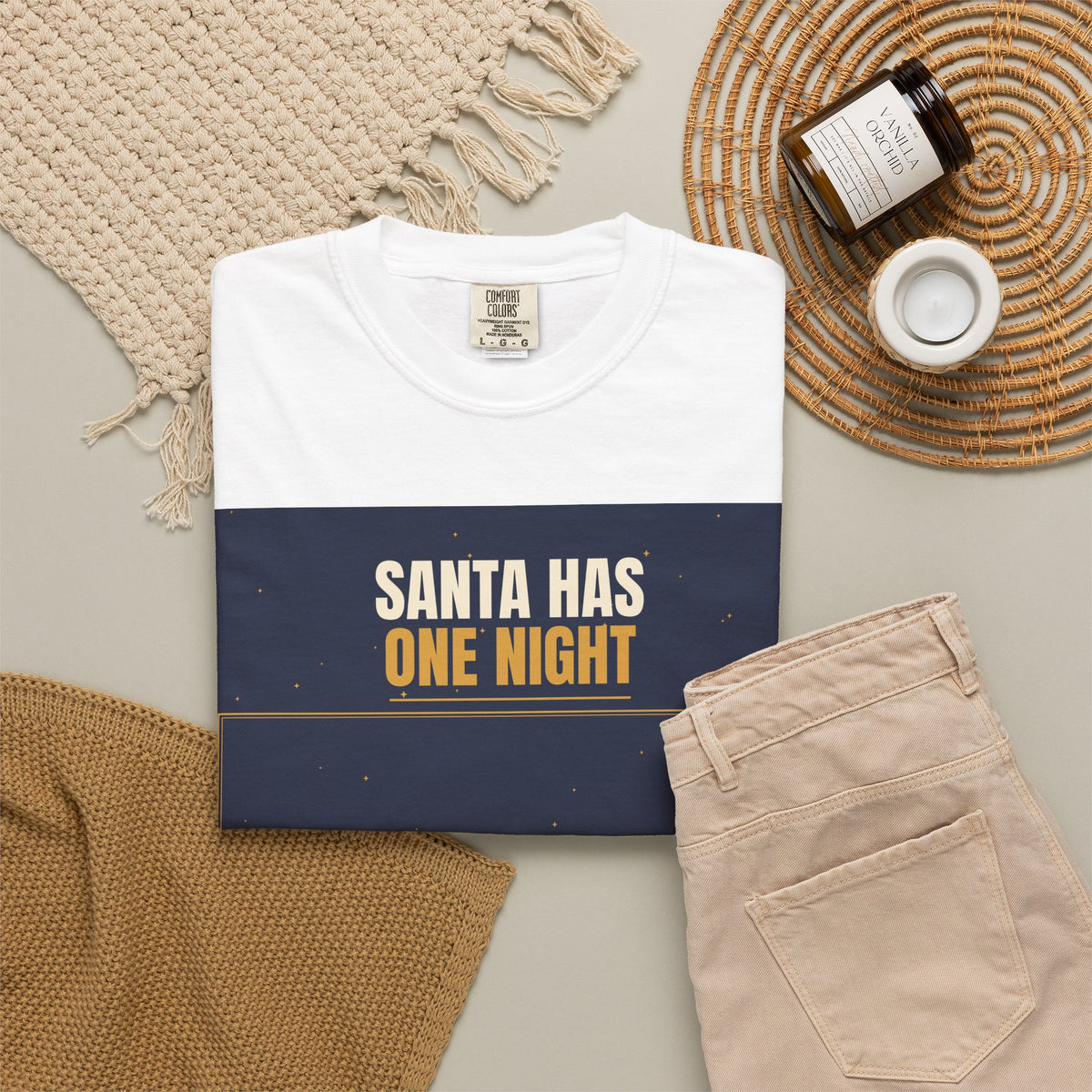 Mail Carrier T-Shirt - Santa Has One Night | Funny Mail Carrier Tee | Comfort Colors