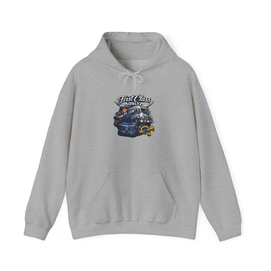 Mail Carrier Hoodie - First Class Only | Funny Mail Carrier Hoodie | Gildan