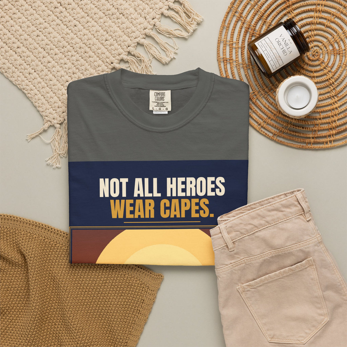 Mail Carrier T-Shirt - Not All Heroes | Funny Mail Carrier Tee | Comfort Colors