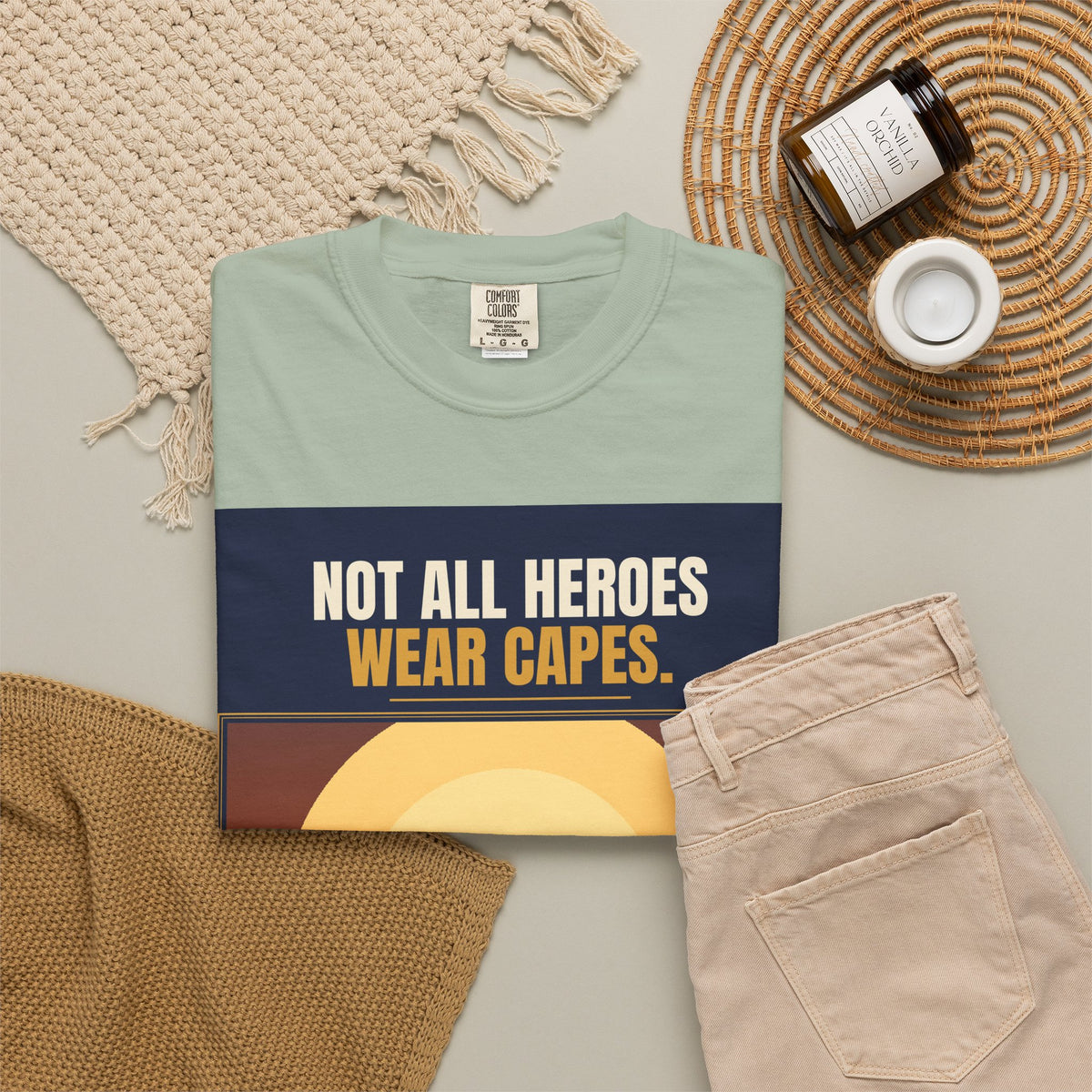 Mail Carrier T-Shirt - Not All Heroes | Funny Mail Carrier Tee | Comfort Colors