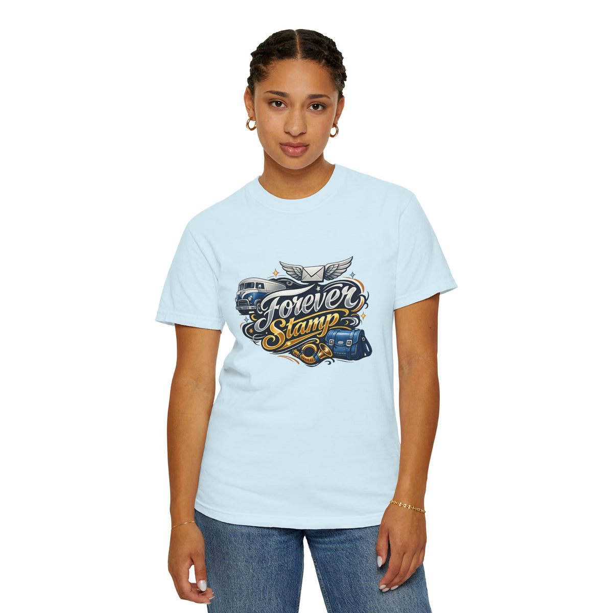 Mail Carrier T-Shirt - Forever Stamp | Funny Mail Carrier Tee | Comfort Colors