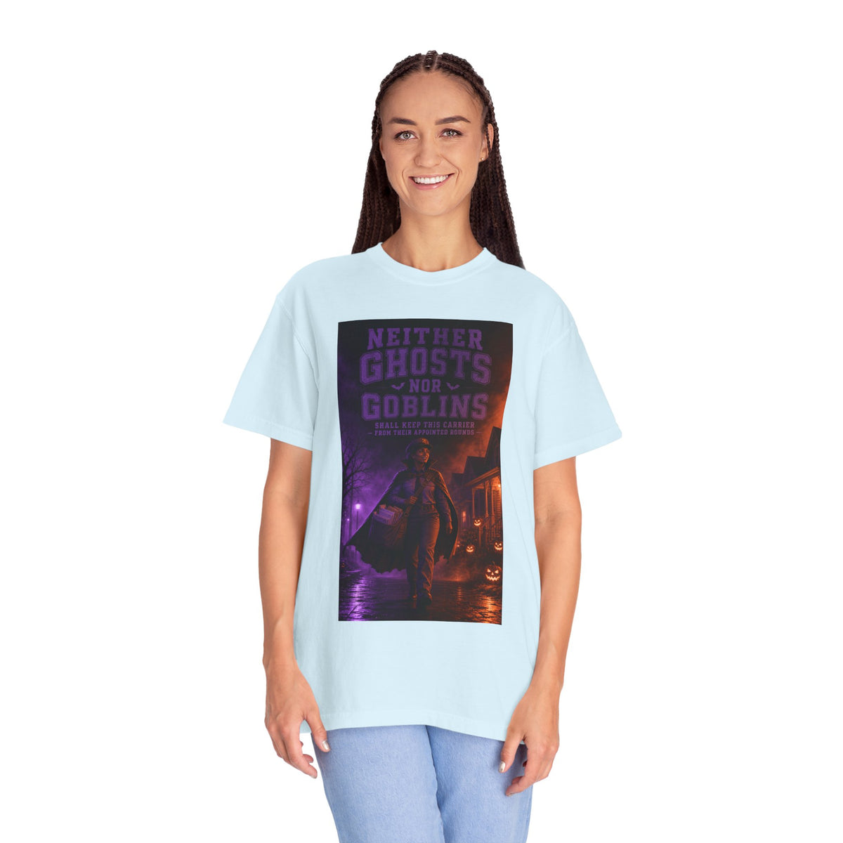 Neither Ghosts Nor Goblins — Funny Halloween Mail Carrier Shirt