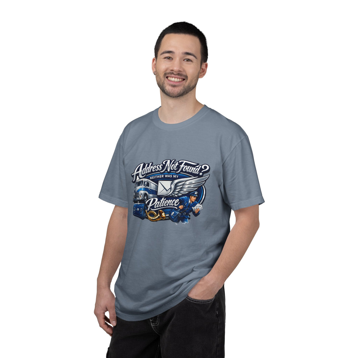 Mail Carrier T-Shirt - Address Not Found: Patience | Funny Mail Carrier Tee | Comfort Colors | Comfort Colors® 1717