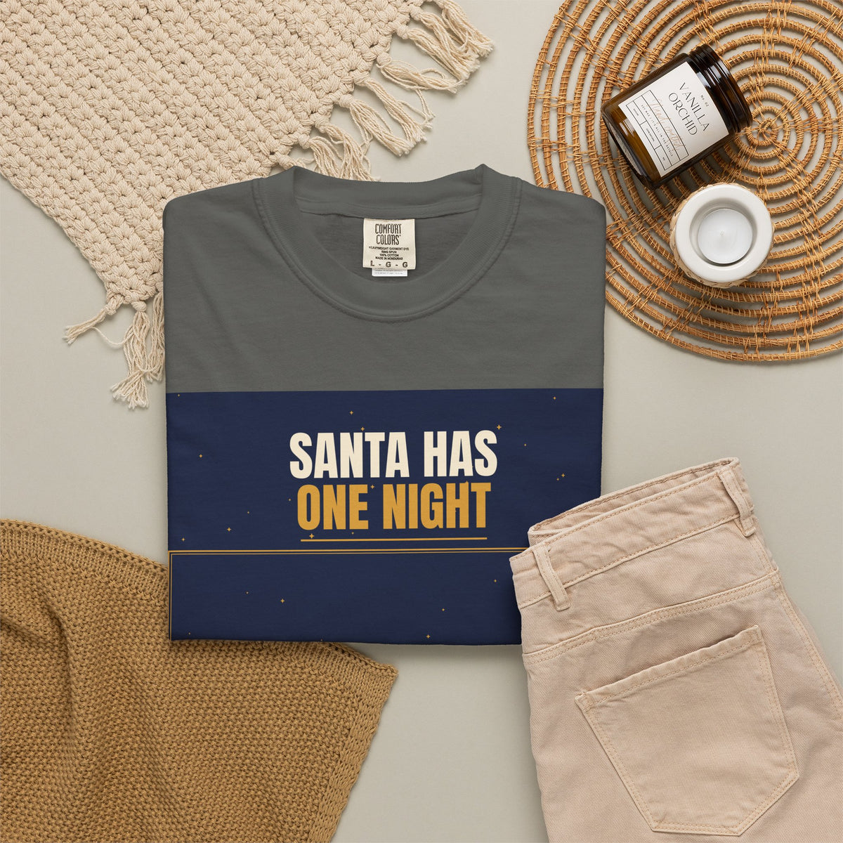 Mail Carrier T-Shirt - Santa Has One Night | Funny Mail Carrier Tee | Comfort Colors