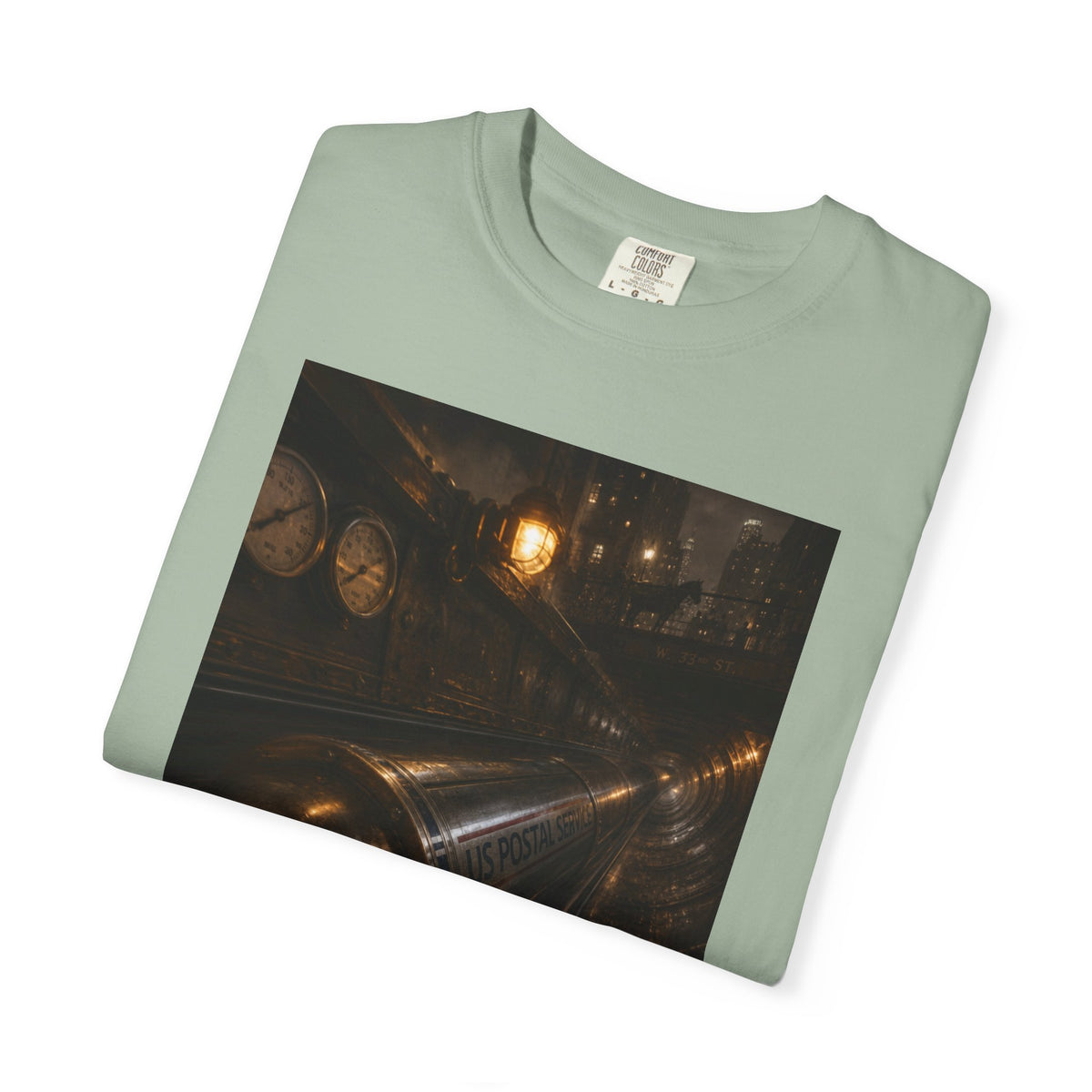 Pneumatic Tube Mail 1897 — Vintage Underground Mail Shirt | Trivia Mail Carrier Tee