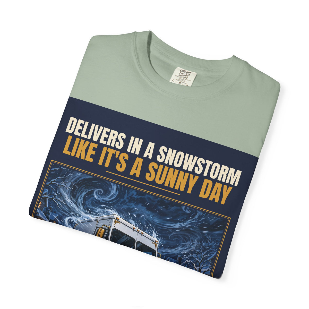 Mail Carrier T-Shirt - Snowstorm Delivery | Funny Mail Carrier Tee | Comfort Colors