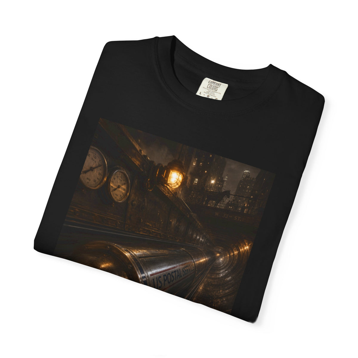Pneumatic Tube Mail 1897 — Vintage Underground Mail Shirt | Trivia Mail Carrier Tee