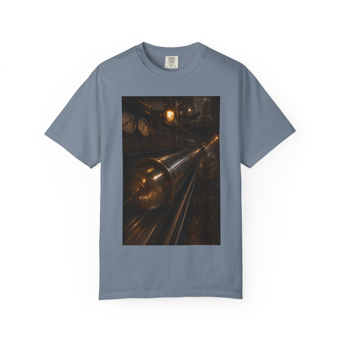Pneumatic Tube Mail 1897 — Vintage Underground Mail Shirt | Trivia Mail Carrier Tee