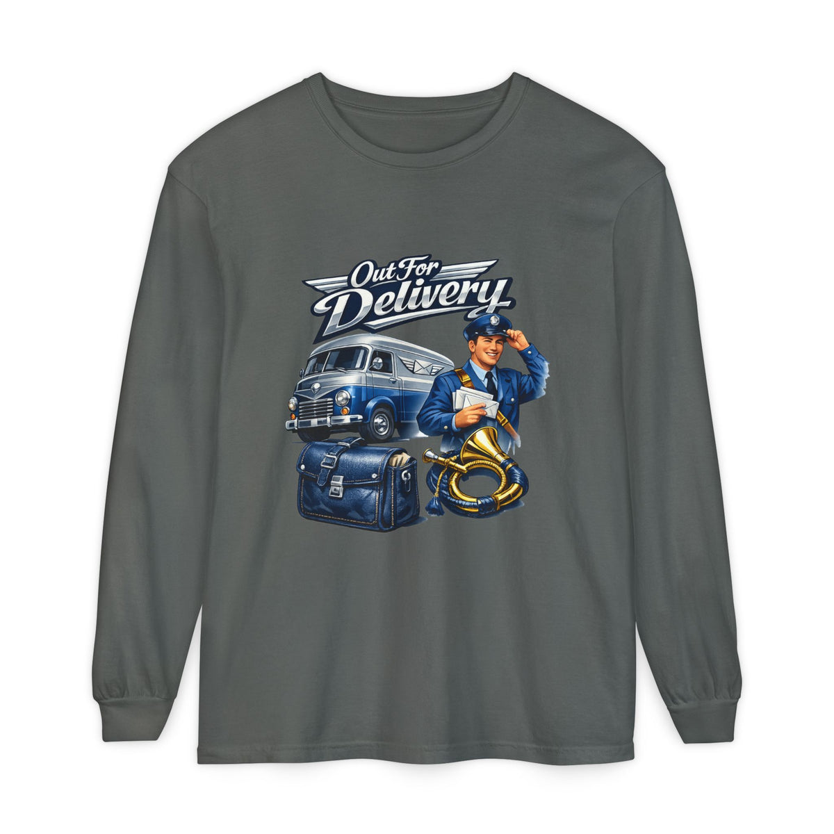 Mail Carrier Long Sleeve - Out for Delivery | Funny Mail Carrier Long Sleeve | Comfort Colors