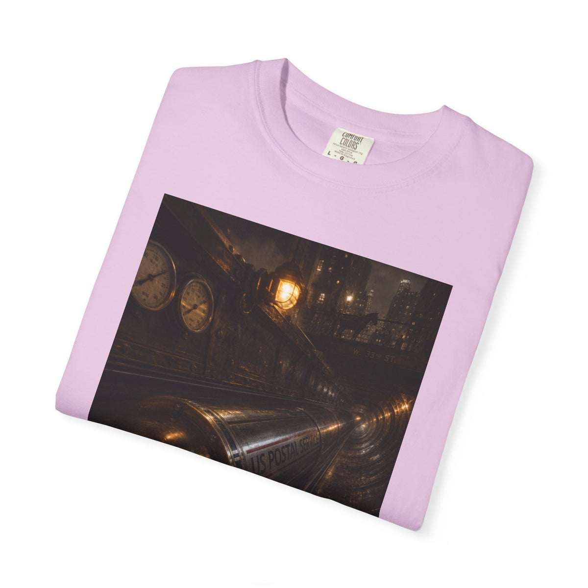 Pneumatic Tube Mail 1897 — Vintage Underground Mail Shirt | Trivia Mail Carrier Tee