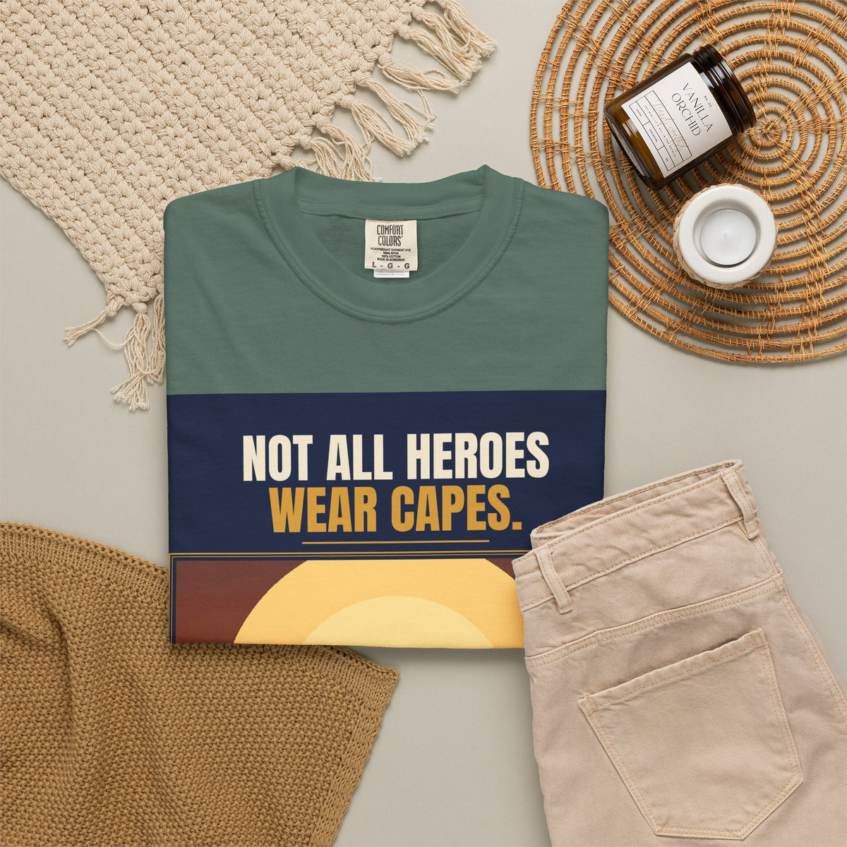 Mail Carrier T-Shirt - Not All Heroes | Funny Mail Carrier Tee | Comfort Colors
