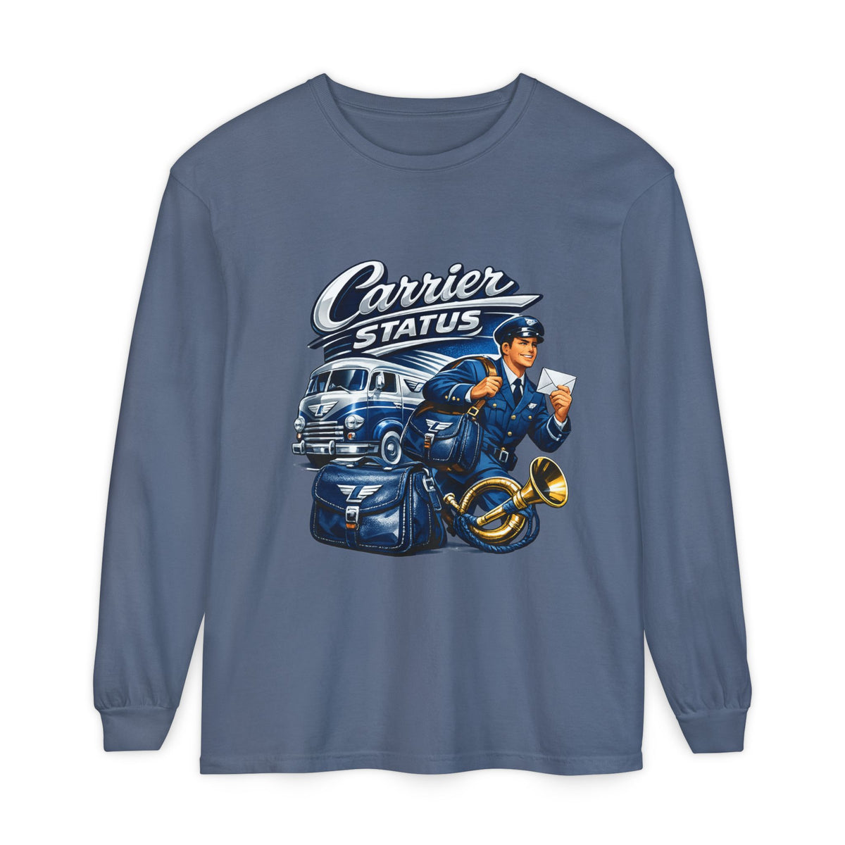 Mail Carrier Long Sleeve - Carrier Status | Funny Mail Carrier Long Sleeve | Comfort Colors