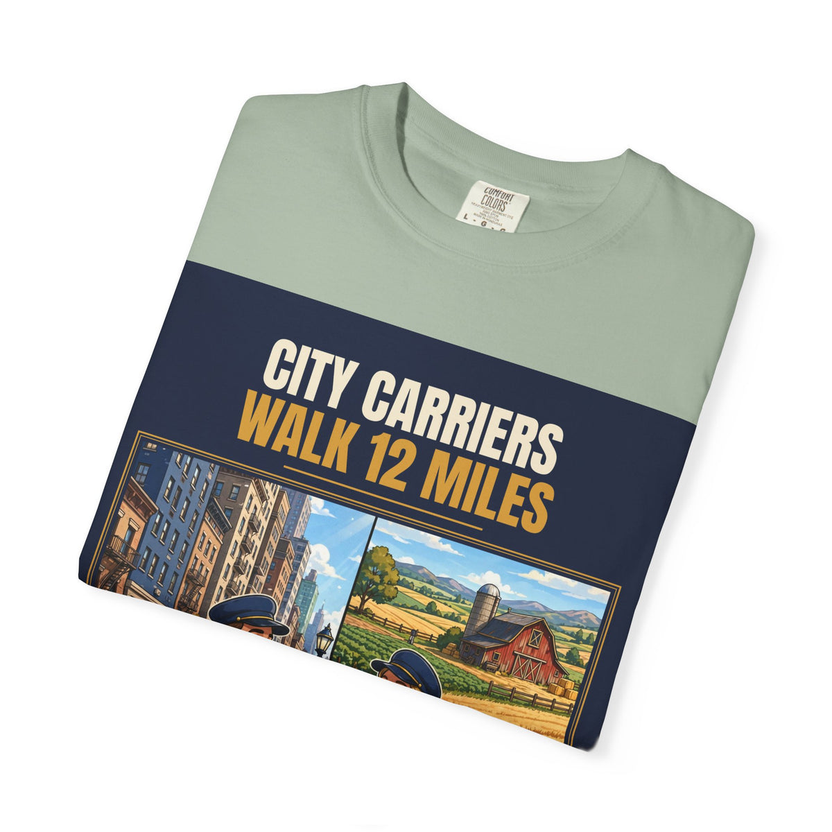 Mail Carrier T-Shirt - City Vs Rural | Funny Mail Carrier Tee | Comfort Colors