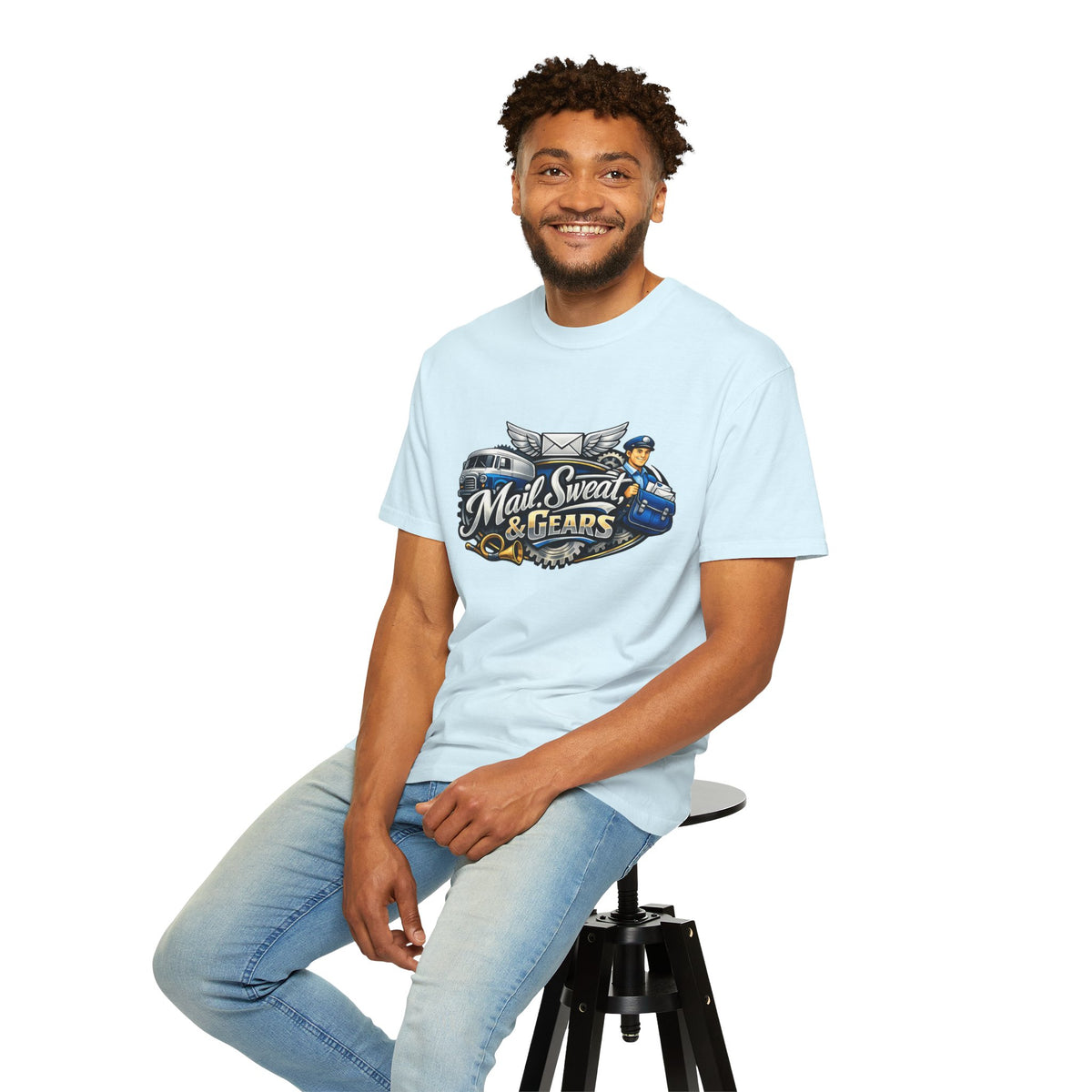 Mail Carrier T-Shirt - Mail Sweat and Gears | Funny Mail Carrier Tee | Comfort Colors