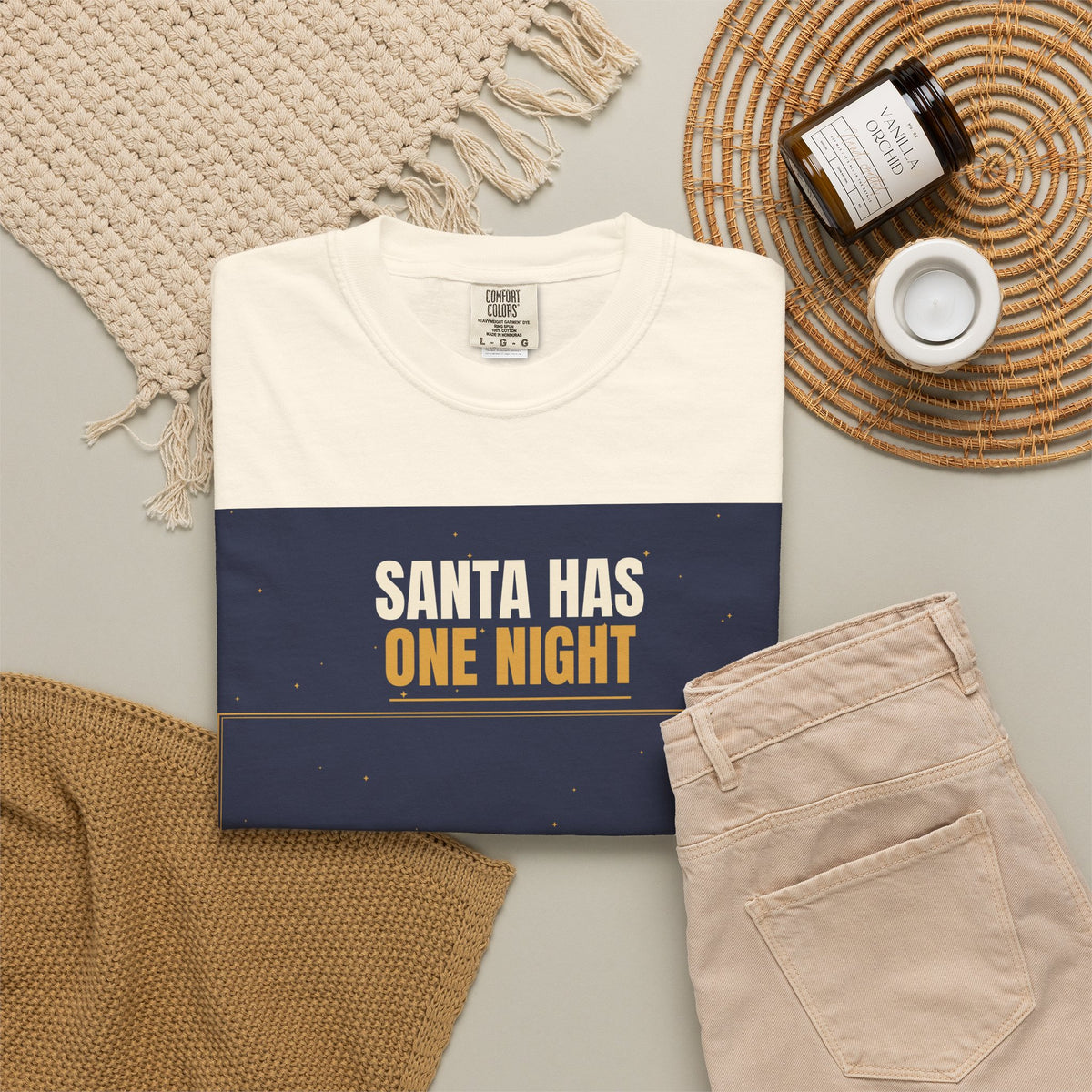 Mail Carrier T-Shirt - Santa Has One Night | Funny Mail Carrier Tee | Comfort Colors