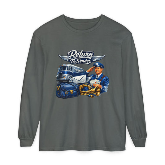 Mail Carrier Long Sleeve - Return to Sender | Funny Mail Carrier Long Sleeve | Comfort Colors