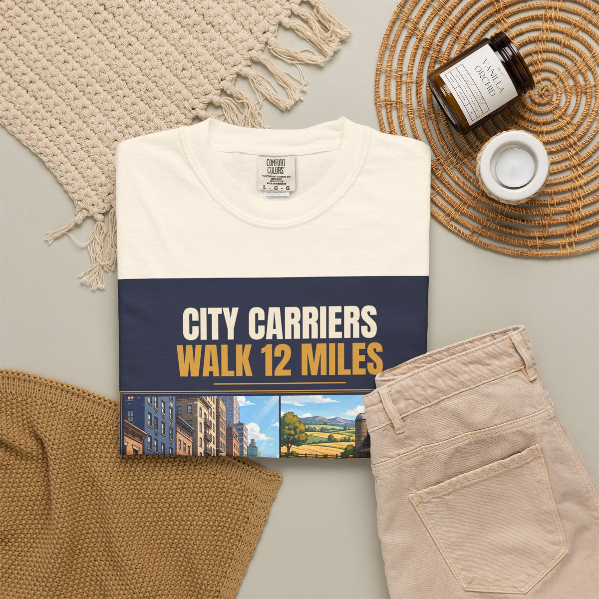 Mail Carrier T-Shirt - City Vs Rural | Funny Mail Carrier Tee | Comfort Colors